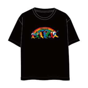Tour 2022ء& "Rainbow" T shirts (black)