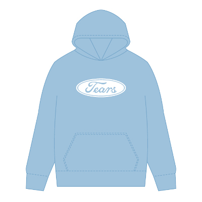 “Tears” Logo Hoodie LIGHT BLUE