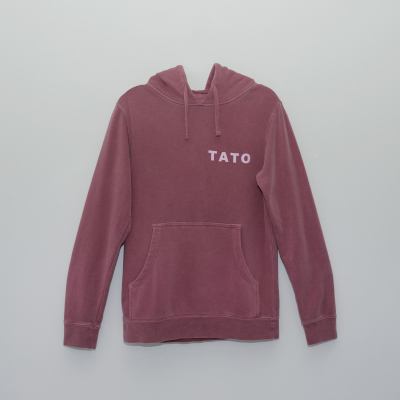 "T.A.T.O." LOGO HOODIE MAROON