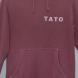 "T.A.T.O." LOGO HOODIE MAROON