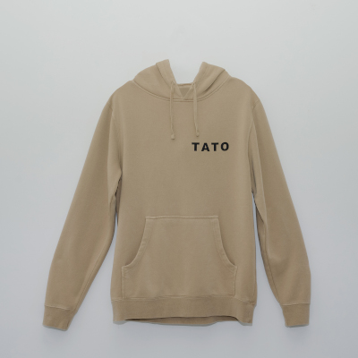 "T.A.T.O." LOGO HOODIE SANDSTONE