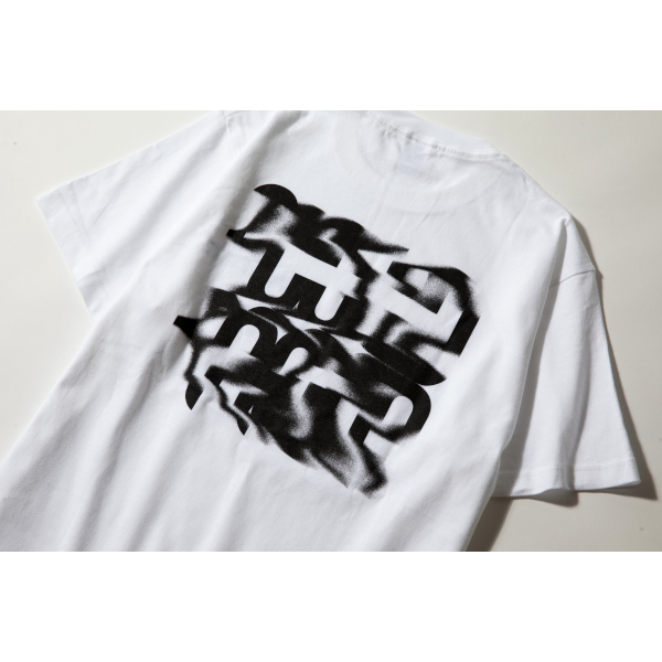 “Nonnegative” Distorted LOGO T-SHIRT  [WHITE]