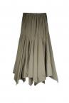 SCARF HEM MAXI SKIRT [KHAKI GREEN]