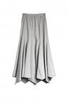 SCARF HEM MAXI SKIRT [LIGHT GREY]