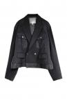 HYBRID DENIM TRUCKER BLAZER [BLACK��BLACK]