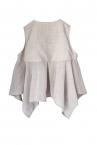 FLARED PEPLUM VEST [IVORY��IVORY]