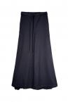 PLEATED BACK WIDE LEG PANTS [BLACK]