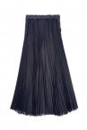 PLEATED BACK WIDE LEG PANTS [BLACK]