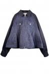 HYBRID DENIM  ZIP UP TWILL JACKET [INDIGONAVY]