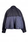 HYBRID DENIM  ZIP UP TWILL JACKET [INDIGONAVY]
