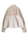 HYBRID DENIM  ZIP UP TWILL JACKET [WHITE]