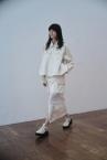HYBRID DENIM  ZIP UP TWILL JACKET [WHITE]