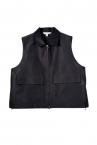 ORGANZA VESTZIP UP SWEAT JACKET SET [BLACK]