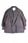 MA-1 ORGANZA SLEEVE BLAZER [DARK GREY��GREY]