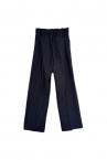 PINSTRIPE WRAP PANTS [BLACK]