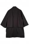 DOUBLE LAYER COAT [BLACK]