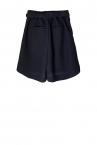 BELTED TWEED SHORTS [NAVY BLUE]