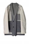 PINSTRIPE INSIDE-OUT REVERSIBLEJACKET[GREY]