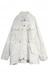 LAYERED SLEEVE LACE SHIRT [WHITE]