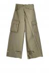 ASYMMETRIC WRAP CARGO PANTS [KHAKI GREEN]