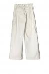 ASYMMETRIC WRAP CARGO PANTS [WHITE]