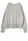 V-NECK MESH KNIT SWEATER [GREY]