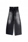 DENIM BARREL JEANS [BLACK]