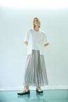 FOIL PLEATED SKIRT [SILVER]