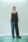 CROCHET KNIT FRINGE TOP [BLACK]