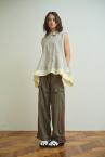 PEPRUM STRIPE SHIRT [IVORY-MULTI��IVORY]