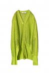 V-NECK KNIT MESH CARDIGAN [YELLOW]