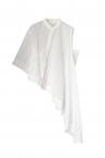 ASYMMETRIC FLARED SHIRT [WHITE]