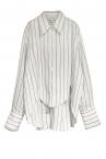 STRIPE U-HEM SHIRT [WHITEBLACK]