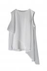 ASYMMETRIC LAYERED TOP [WHITE]