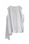 ASYMMETRIC LAYERED TOP [WHITE]