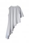 ASYMMETRIC FLARED T-SHIRT [WHITE]