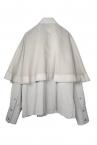 DOUBLE LAYER CAPE SHIRT[GREY]