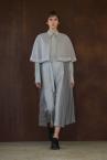 DOUBLE LAYER CAPE SHIRT[GREY]