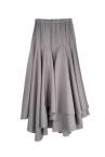 ASYMMETRIC TIERED RUFFLE SKIRT [GREY]