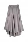 ASYMMETRIC TIERED RUFFLE SKIRT [GREY]