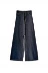 BELTED DENIM BARREL JEANS [INDIGO]