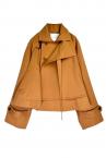 DOUBLE LAYER SHORT TRENCH COAT [CARAMELIZED]