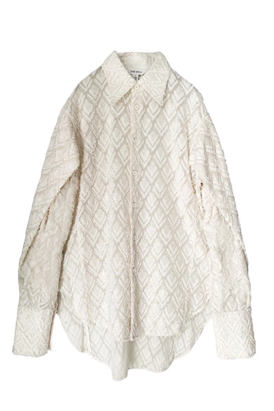 ARGYLE JACQUARD SHIRT [WHITE]