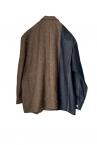 DENIM COVERALL TWEED JACKET[BROWN & INDIGO DENIM]