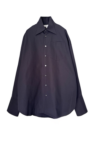 WING TIP COLLAR SHIRT[BLACK]