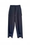 DRAWSTRING CARGO PANTS [BLACK]