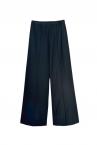 SCARF HEM SKIRT & PANTS SET [BLACK]