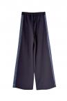 DENIM DRAWSTRING PANTS [BLACK & DARK INDIGO]