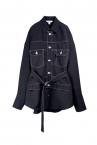 HYBRID DENIM SHIRT+BELT[BLACK]