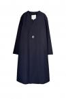 COLLARLESS LONG COATCAPE SET[BLACK]